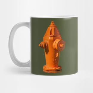 Orange Clow F2500 Fire Hydrant Mug